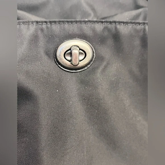 Coach 2017 Black Nylon/Leather Tote B1777-F57903 - Picture 3 of 14